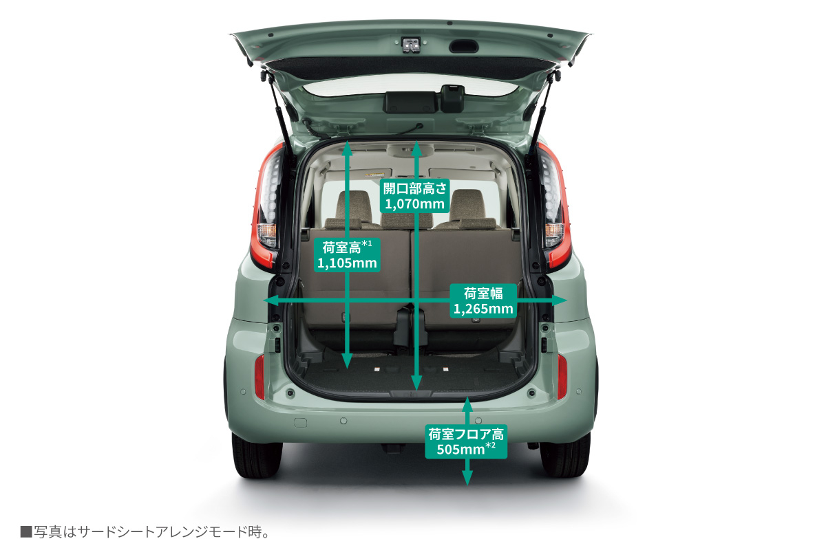 シエンタ | 室内空間 | 神奈川県のトヨタ車ディーラーなら【ウエインズ