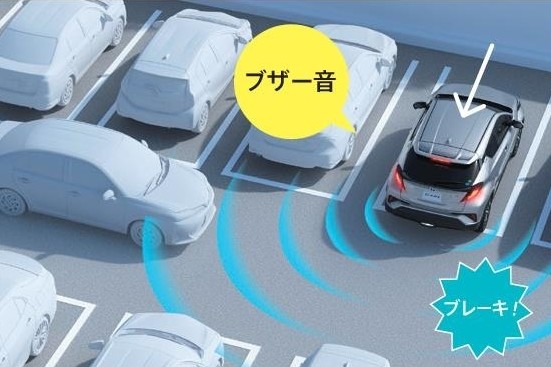 リヤクロストラフィックオートブレーキ　作動イメージ②