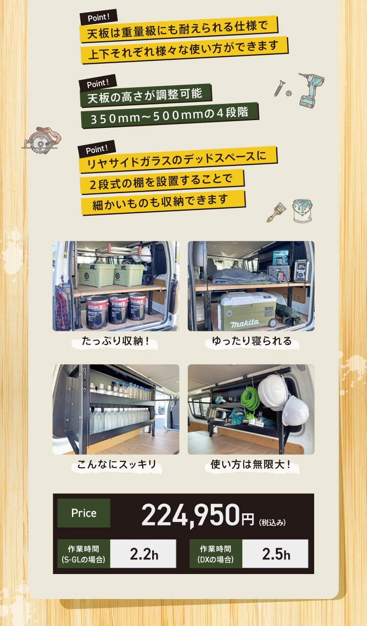 ハイエース オリジナルパーツ | 神奈川県のトヨタ車ディーラーなら