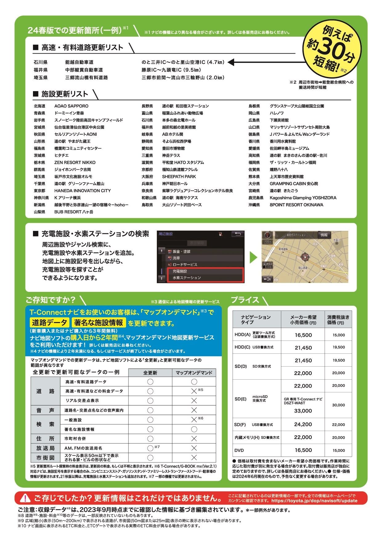 24年春版 トヨタ純正 ナビ地図ソフト | トヨタ車のことなら