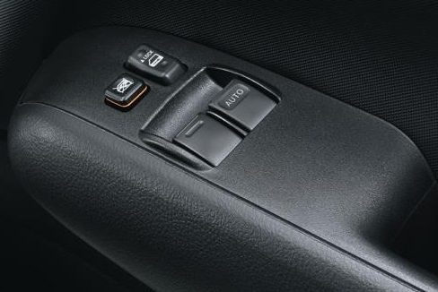 パワーウインドゥ（運転席ワンタッチ式／挟み込み防止機能付）＆ドアキー連動電気式ドアロック（バックドア連動）　前席+後席